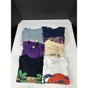 Vintage Y2K Lot Of 6 Tshirts Auto,Biker,Music,Diving,Running Various Sizes
